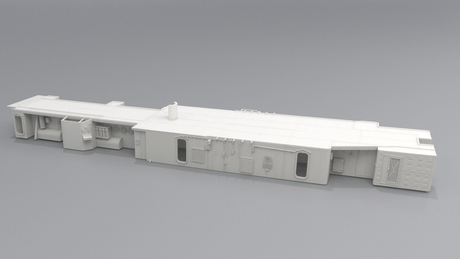 1/72 USS Kidd (DD-661) Amidships Deck 1 (Part 1) - distefan 3d print