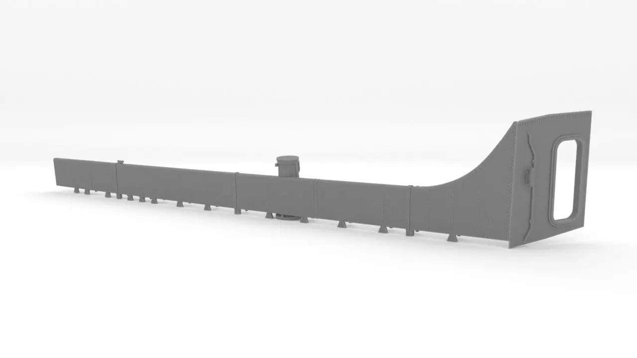1/72 USS Kidd (DD-661) Bulwark Forward Starboard - distefan
