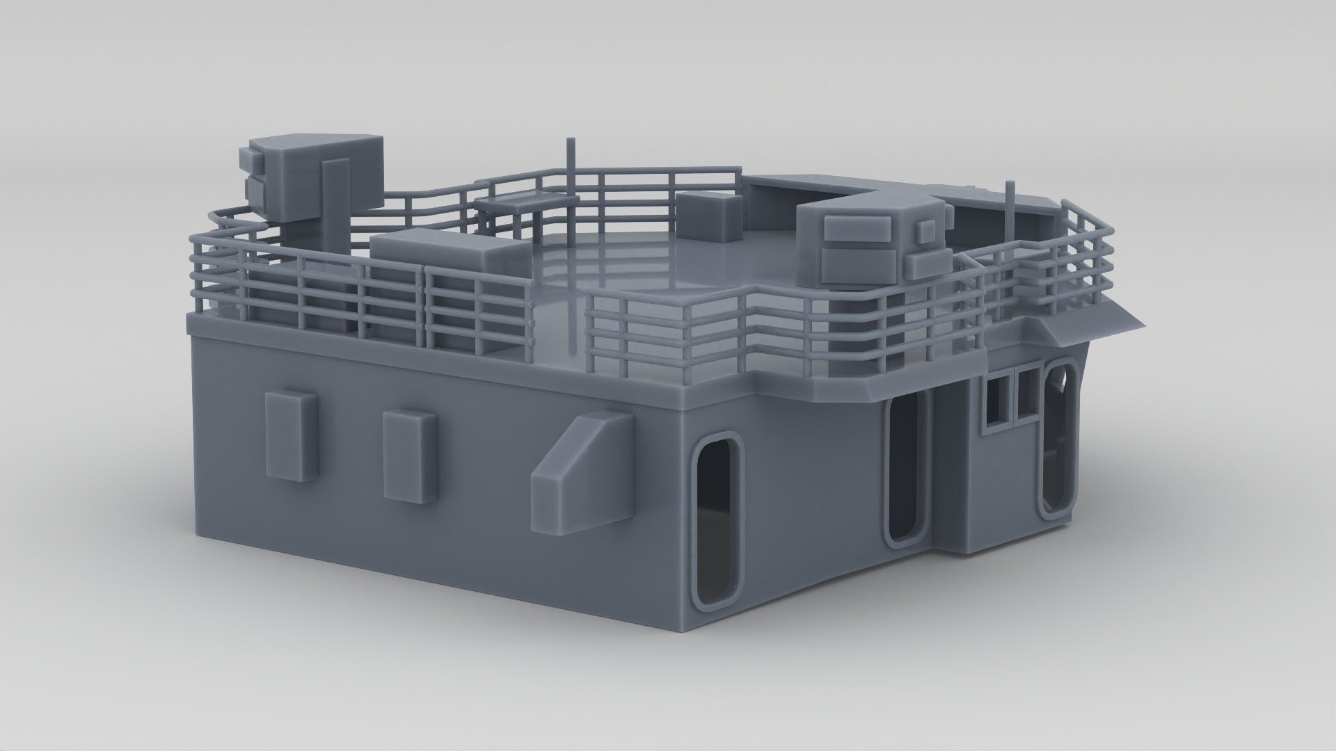 1/72 USS Oliver Hazard Perry Forward Command Bridge Protosoon – alternate view