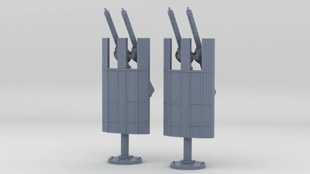 1/72 USS Saucy PG-65 Lewis MG Set 2pcs - distefan 3d print