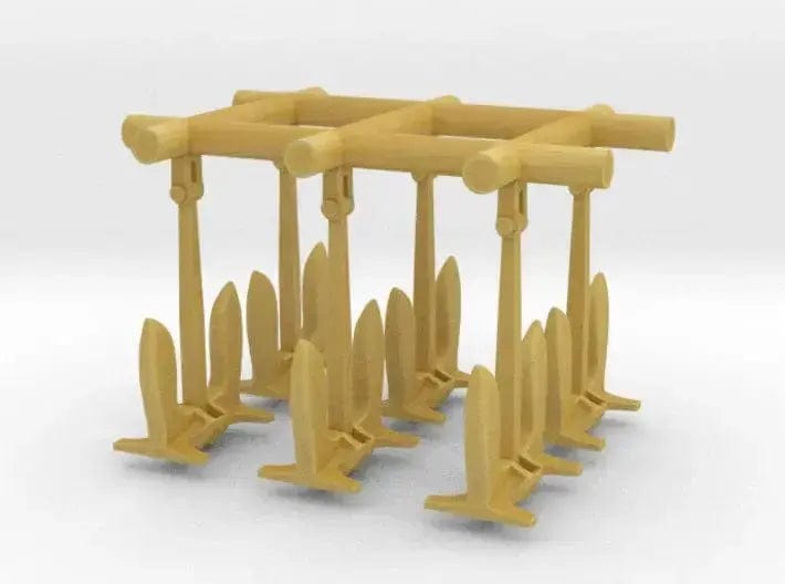 1/720 USN anchor 30.000lb US Carrier set 6pcs - distefan 3d print