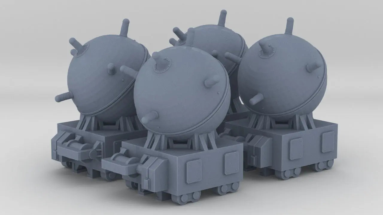 1/87 DKM Naval Mine Set (4pcs) Resin3Dinteractive