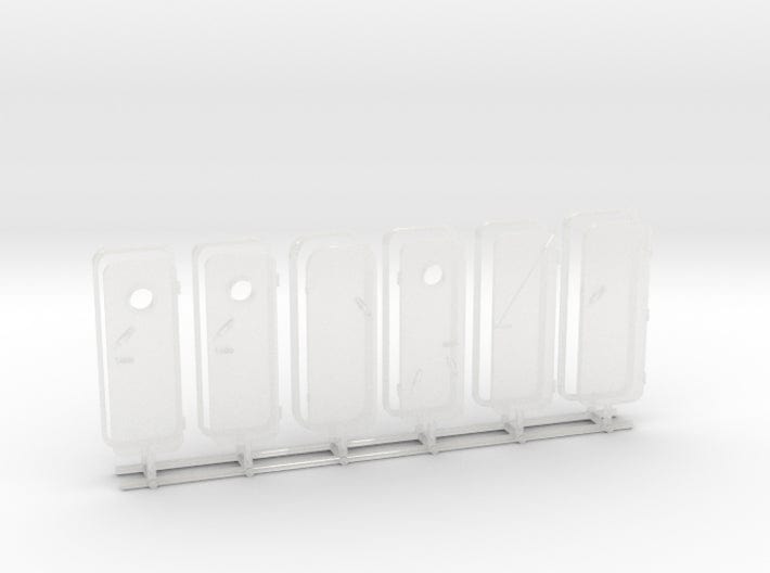1/87 DKM watertight doors (türen) set 6pcs - distefan 3d print