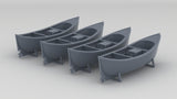 1/87 US Liberty-class 24ft Lifeboats Set (4pcs)