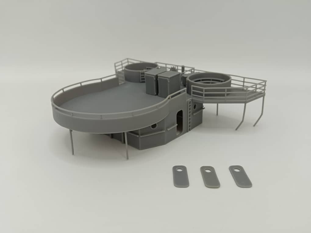 1/87 US Liberty-class Aft House Gun Platform - distefan 3d print