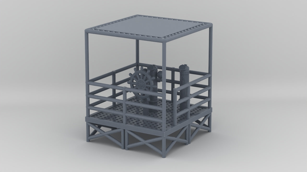 1/87 US Liberty-class Bridge Deck Wheelhouse - distefan 3d print