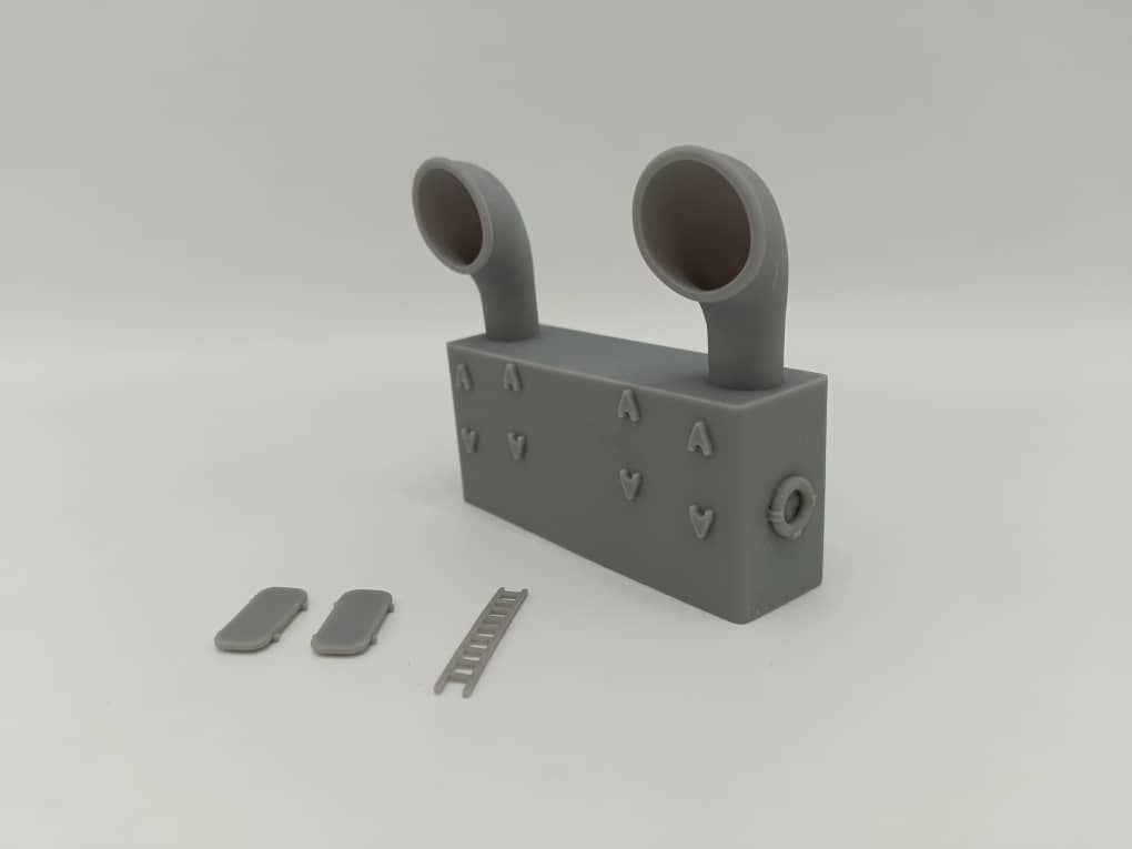 1/87 US Liberty-class Forward Mast House - distefan 3d print