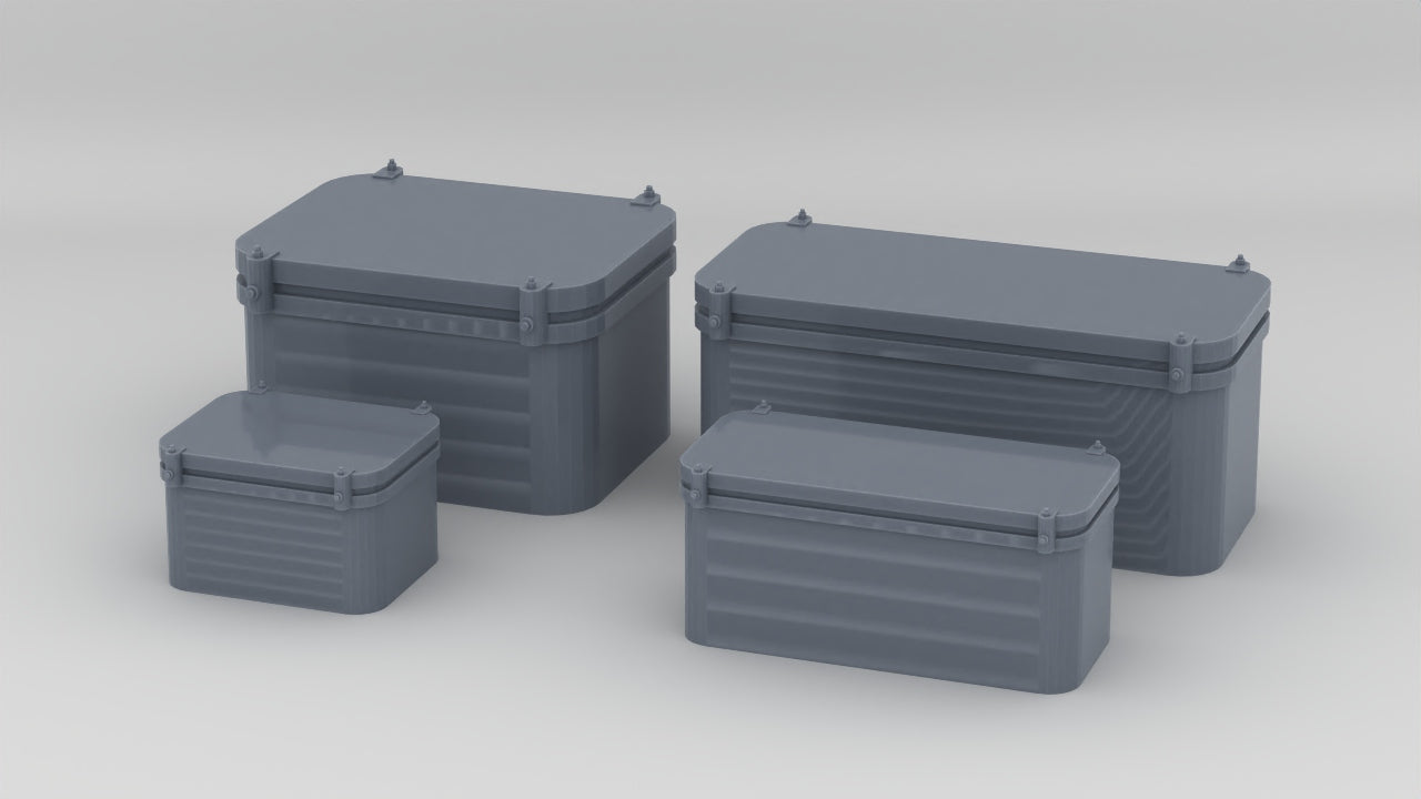 1/87 US Liberty-class Upper Deck Lockers Set (4pcs) - distefan 3d print