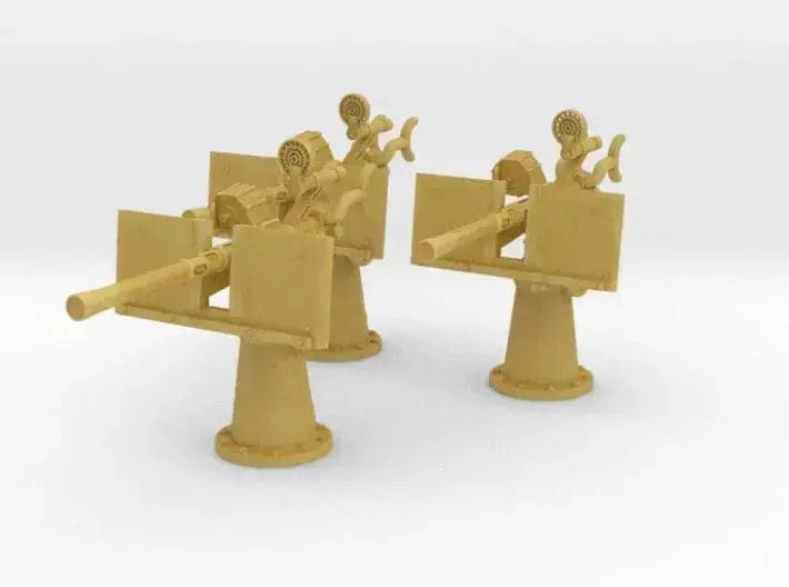 1/87 USN 20mm Oerlikon Mk4 with shield set 3pcs - distefan 3d print