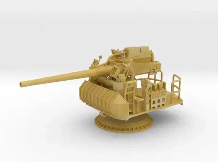 1/87 USN Single 5 inch (127 mm) 38 caliber gun - distefan 3d print