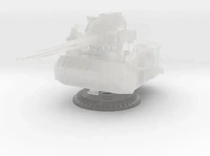 1/87 USN Single 5 inch (127 mm) 38 caliber gun - distefan 3d print