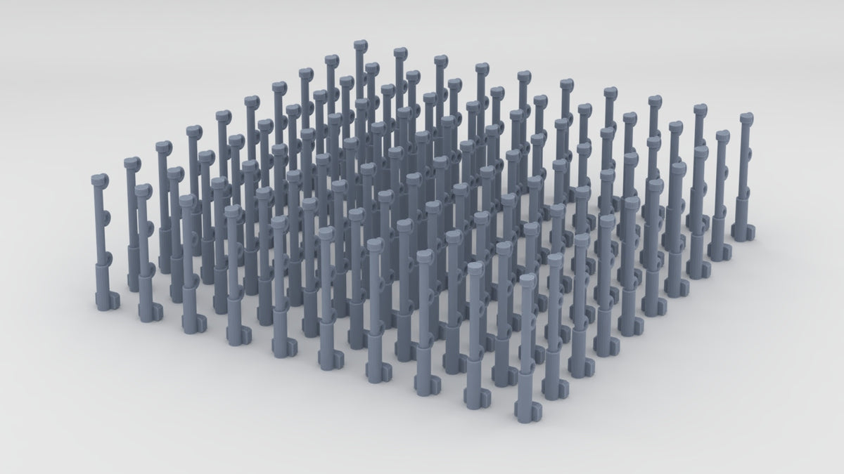 1/87 USS Fletcher Stanchions Set (100pcs) - distefan 3d print