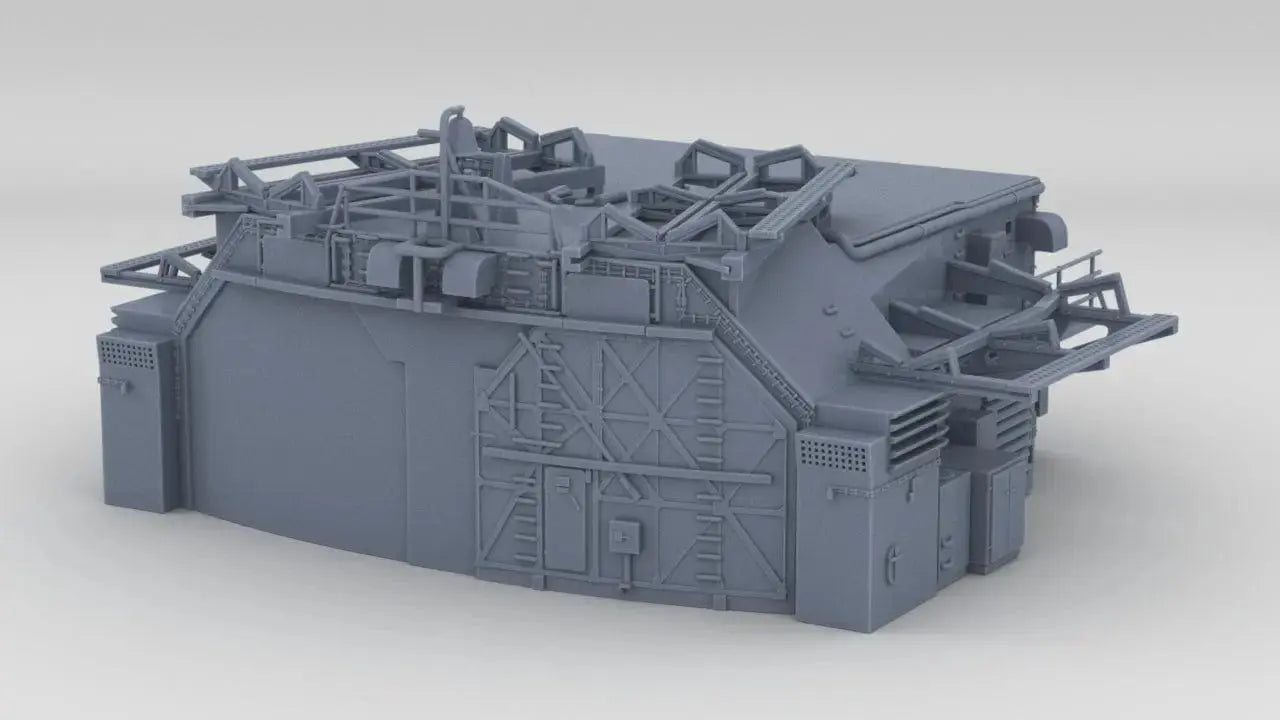 1/72 DKM Bismarck Aft Double Hangar - distefan 3d print