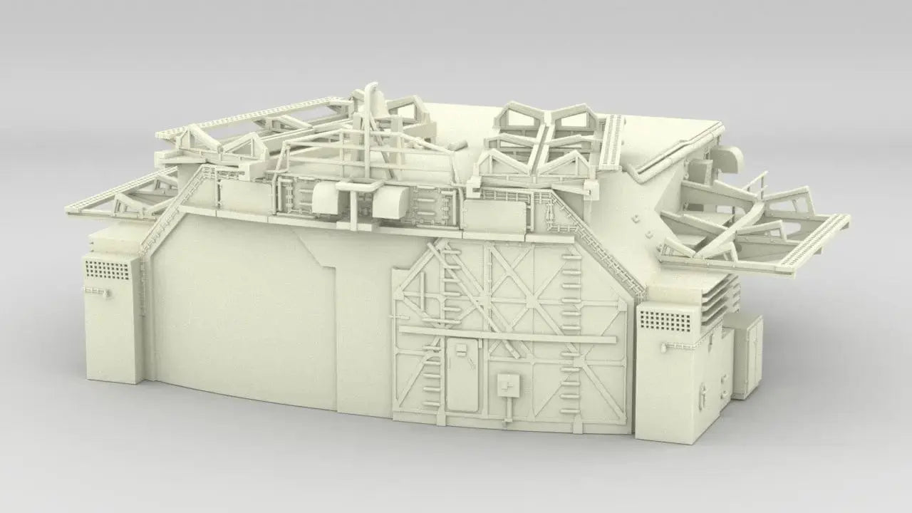 1/72 DKM Bismarck Aft Double Hangar - distefan 3d print