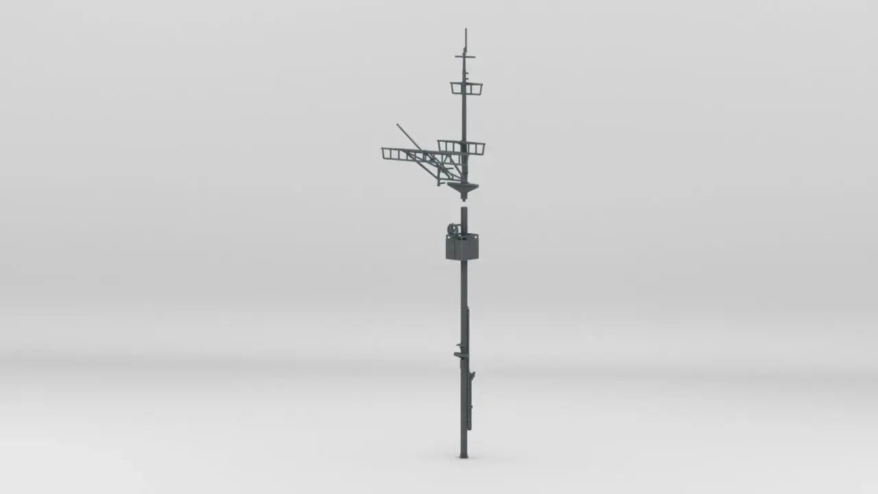 1/72 DKM Bismarck Aft Mast - distefan 3d print