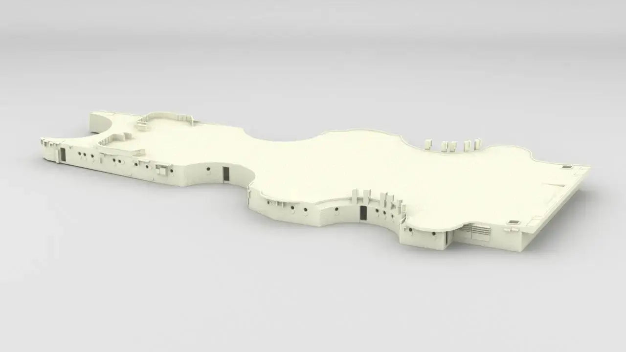 1/72 DKM Bismarck Forward Deck 1 - distefan 3d print