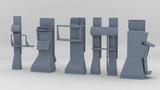 1/96 DKM Bismarck Forward Turret Vents Set
