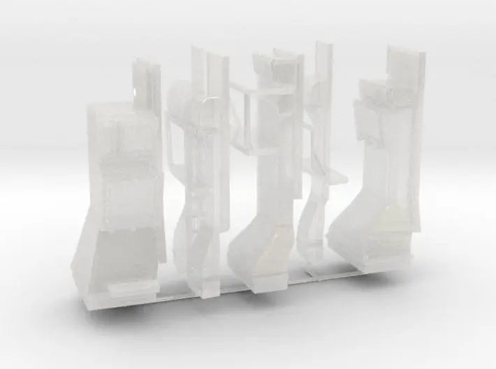 1/96 DKM Bismarck forward turret vents set - distefan 3d print