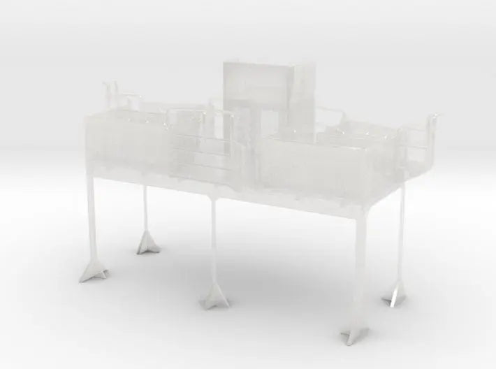 1/96 DKM Bismarck signal flag platform - distefan 3d print