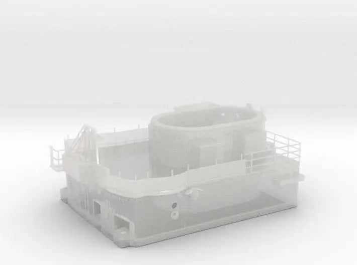 1/96 DKM Bismarck upper mast deck - distefan 3d print