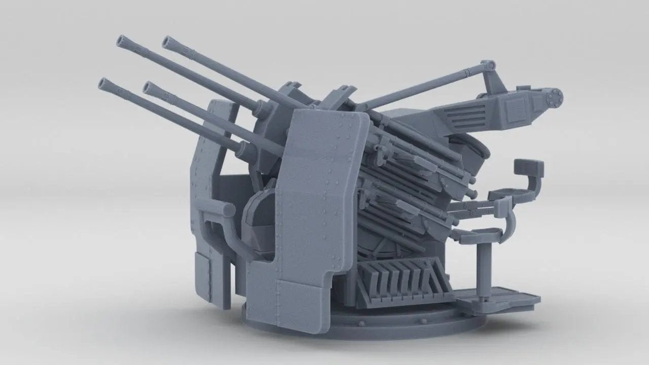 1/96 DKM Flak 20mm-MG-C/38 Quadruple - distefan 3d print