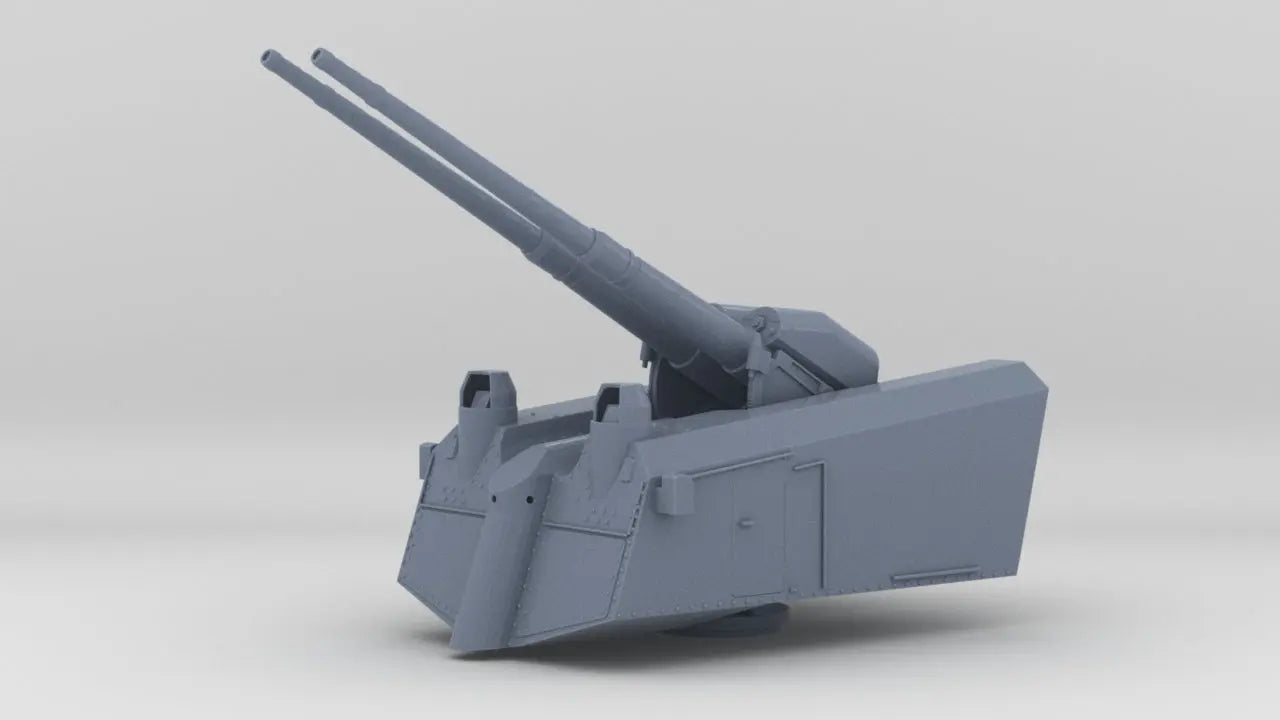 1/96 DKM SK/L65 C/33 10.5cm AA Twin Gun Resin3Dinteractive