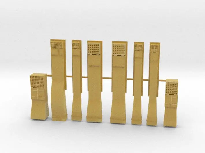 1/96 DKM aft turret vents set - distefan 3d print