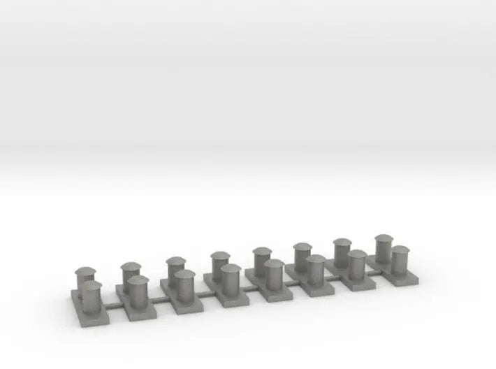 1/96 HMS Dido bollards set 8pcs - distefan 3d print