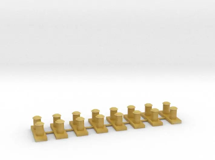 1/96 HMS Dido bollards set 8pcs - distefan 3d print