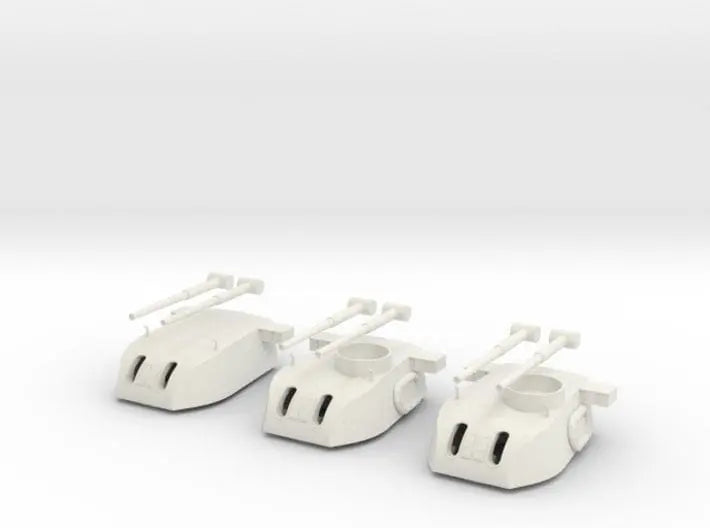 1/96 HMS Exeter 1942 turret set 3pcs - distefan 3d print