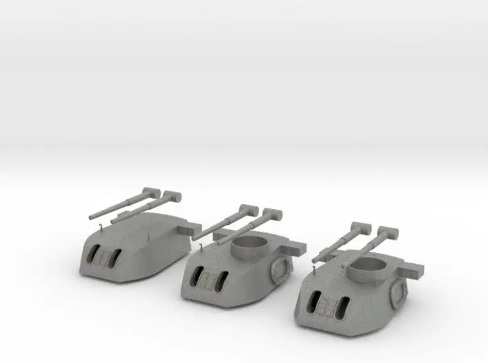1/96 HMS Exeter 1942 turret set 3pcs - distefan 3d print