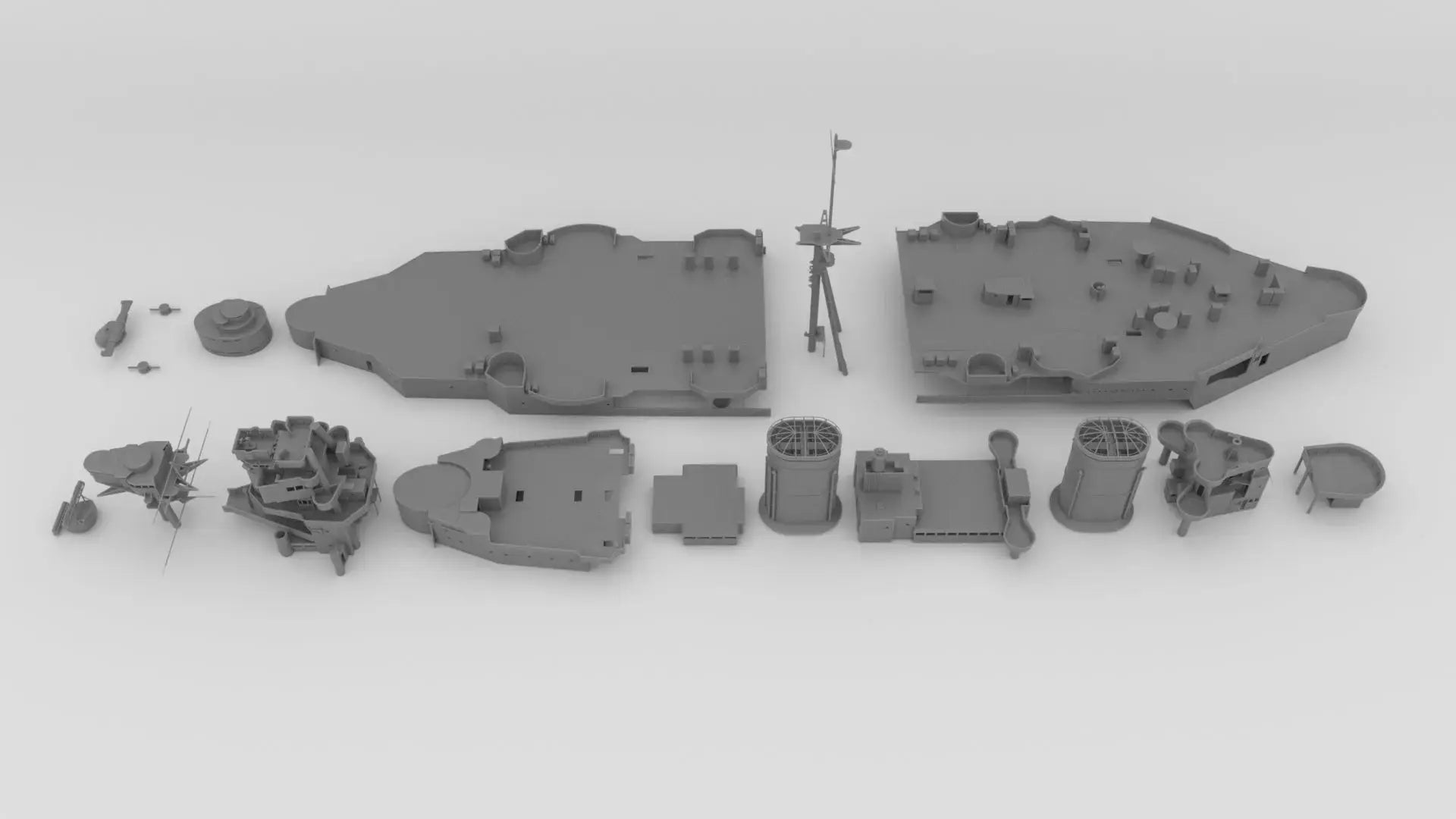 1/128 HMS Hood Battlecruiser Set 3dspro