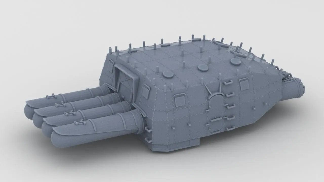 1/96 IJN 610 mm (24in) Type 93 Torpedo Tubes - distefan 3d print