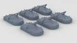 1/96 IJN Deck Hatch - Type Used on Forward Deck Set (6pcs)