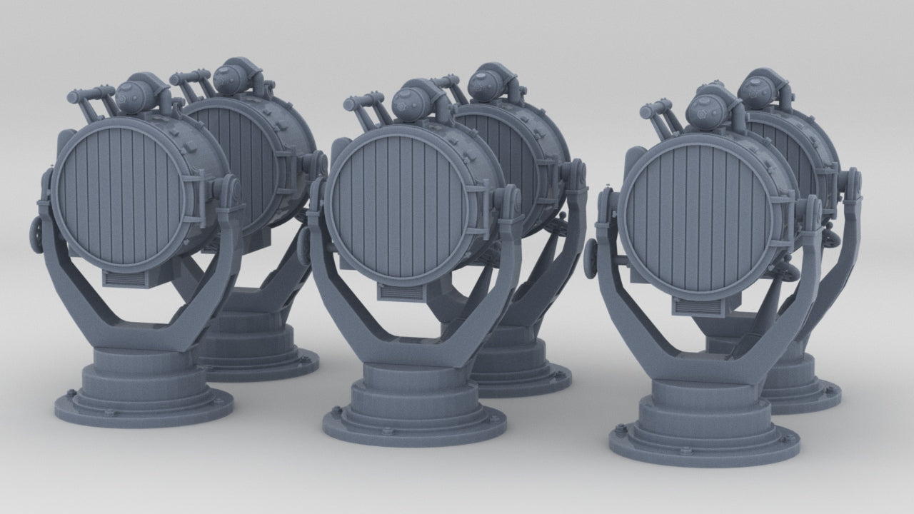 1/96 IJN Searchlight 60cm Set (6pcs) - distefan 3d print