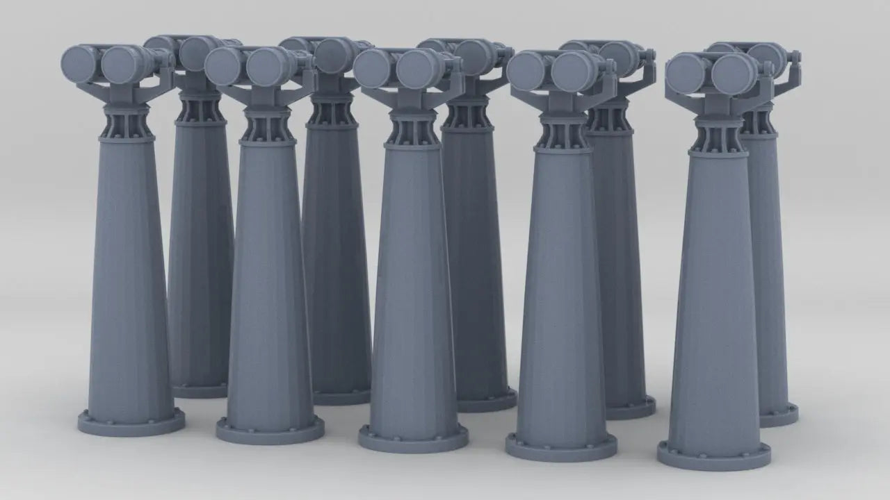 1/96 IJN Typical Binocular Mounting Set (10pcs) Resin3Dinteractive