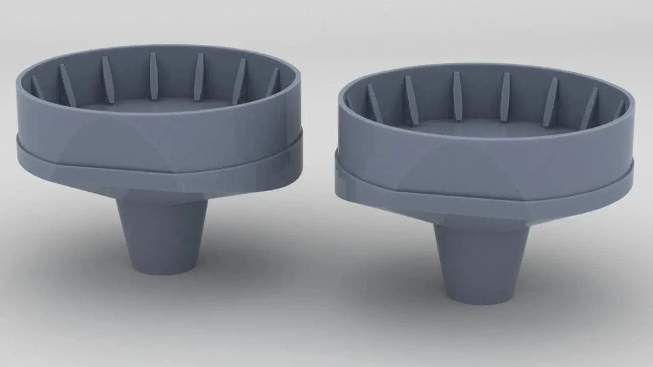 1/96 IJN Yamato 12.7cm Gun Amidships Tubs Set B (2pcs) - distefan 3d print