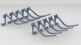 1/96 IJN Yamato Hull Side Boat Cranes Set (10pcs)