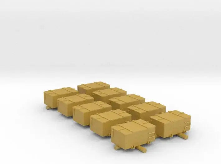 1/96 IJN storage box 25mm double set 10pcs - distefan 3d print