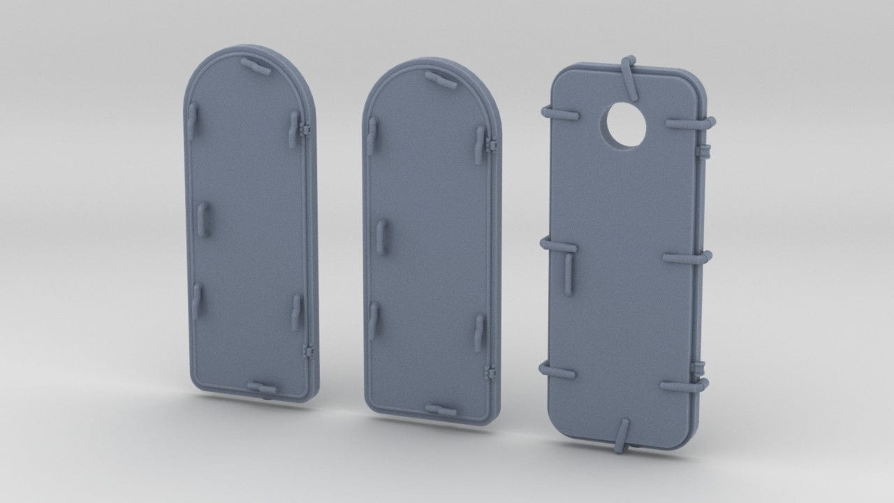 1/96 IJN Kagero Command Bridge Doors Set (3pcs) - distefan 3d print
