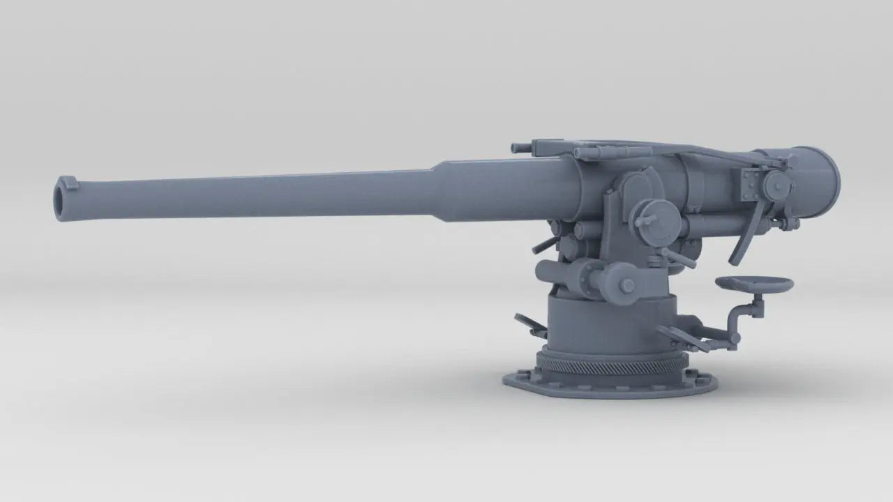 1/96 USN 4 inch 50 (10.2 cm) Sub Deck Gun v1 Resin3Dinteractive