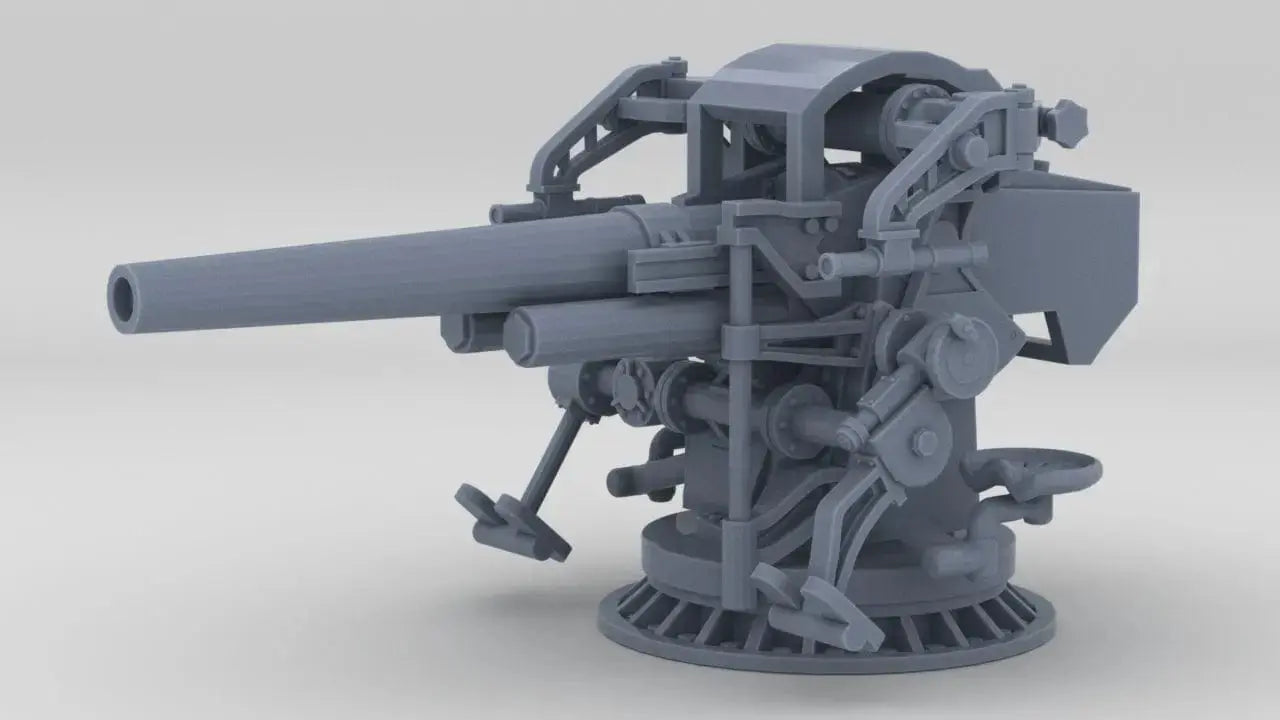 1/96 USN 5-inch 25 Deck Gun Mk40 - distefan 3d print