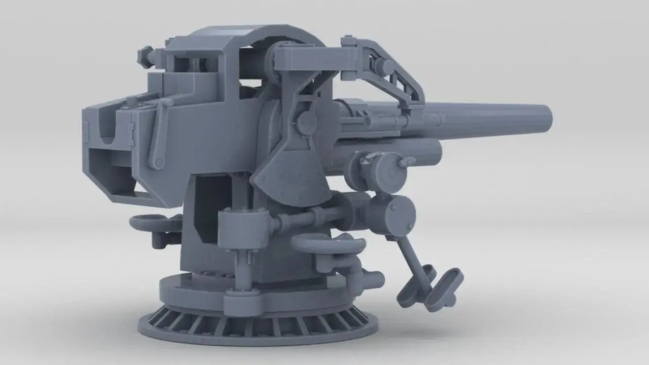 1/96 USN 5-inch 25 Deck Gun Mk40 - distefan 3d print