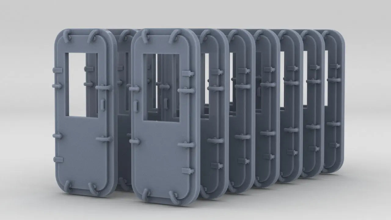 1/96 USN 8 Dog Door w/ Window Set (14pcs) Resin3Dinteractive