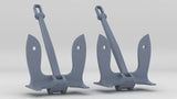 1/96 USN Anchor 10.000lbs. Set (2pcs)