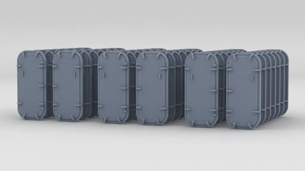 1/96 USN Large 10 Dog Door Set (42pcs) - distefan 3d print