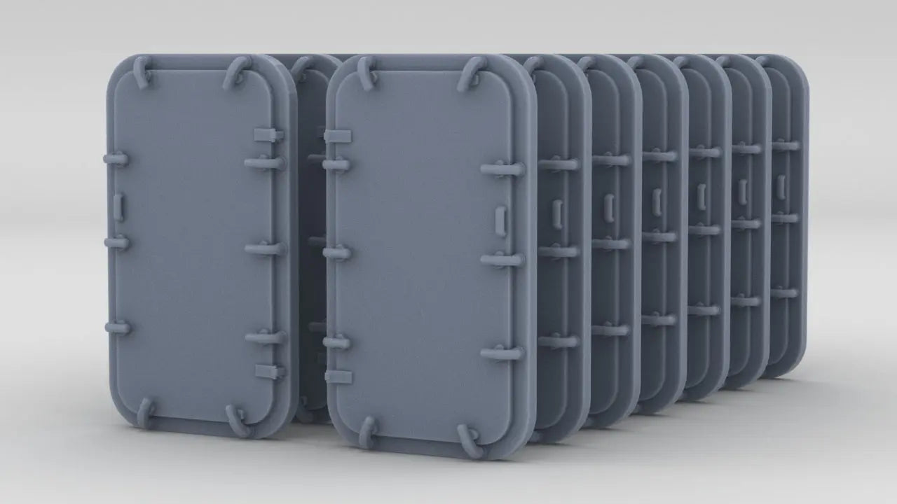 1/96 USN Small 10 Dog Door Set (14pcs) Resin3Dinteractive