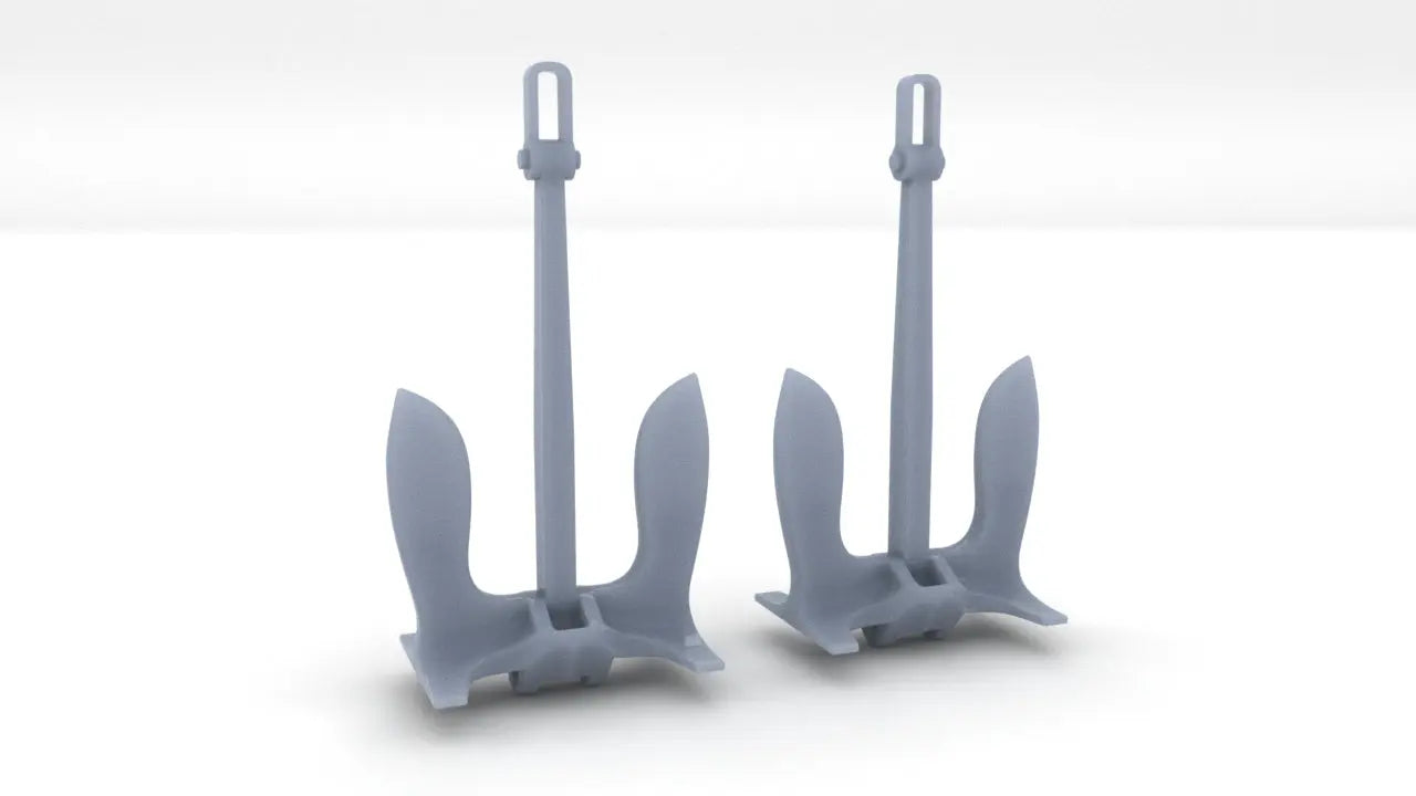 1/96 USN Stockless Anchor (30.000 lb.) Set (2pcs) Resin3Dinteractive