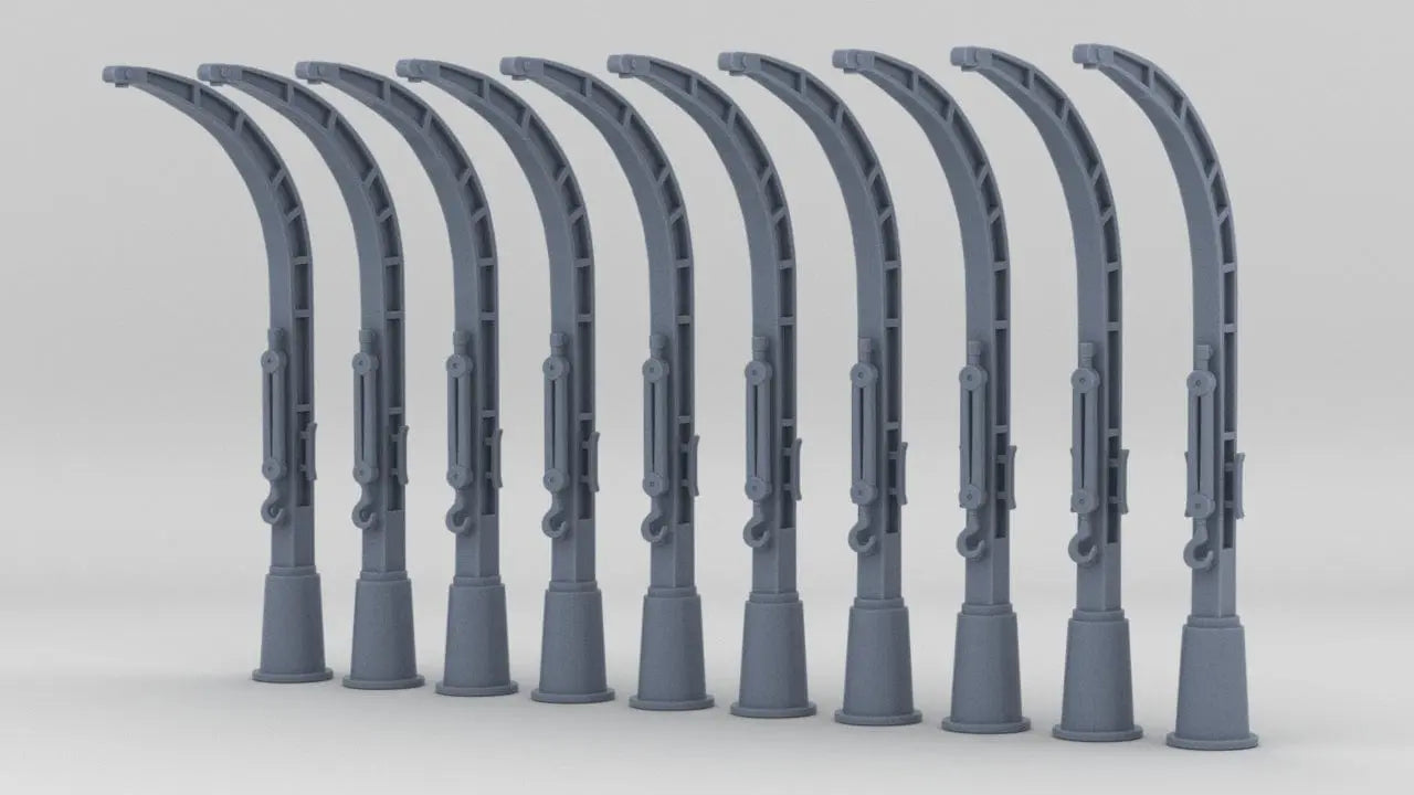 1/96 USN Whaleboat Davits Big Set (10pcs) - distefan 3d print