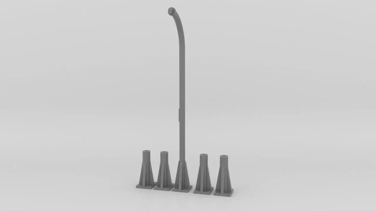 1/96 USN k-gun depth charge crane set Resin3Dinteractive